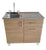 GABINETE CON TARJA ACERO INOXIDABLE 80 CM